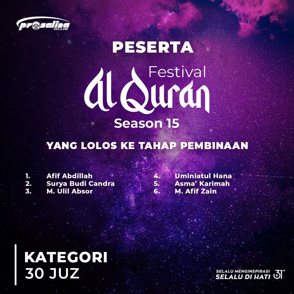 Dominasi Perwakilan Ibnu Katsir di Festival Qur'an Prosalina