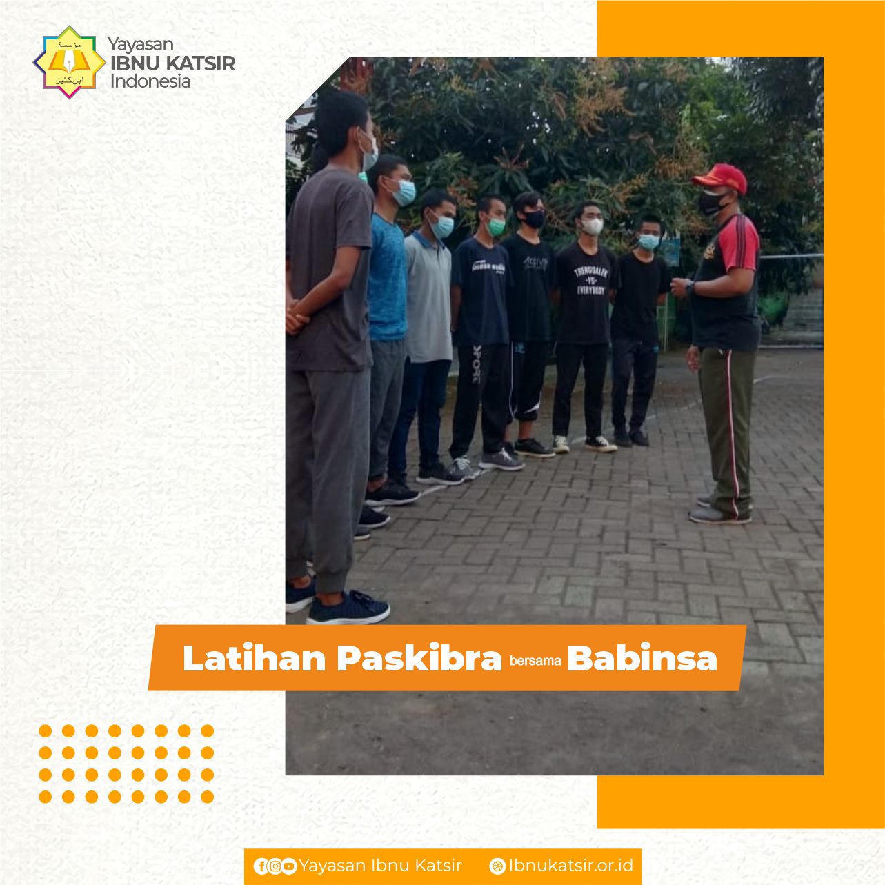 Latihan Paskibraka Bersama Babinsa