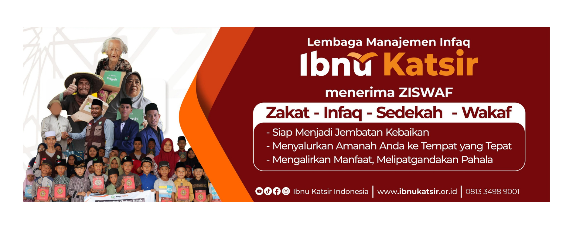 Salurkan ZISWAF ke LMI Ibnu Katsir