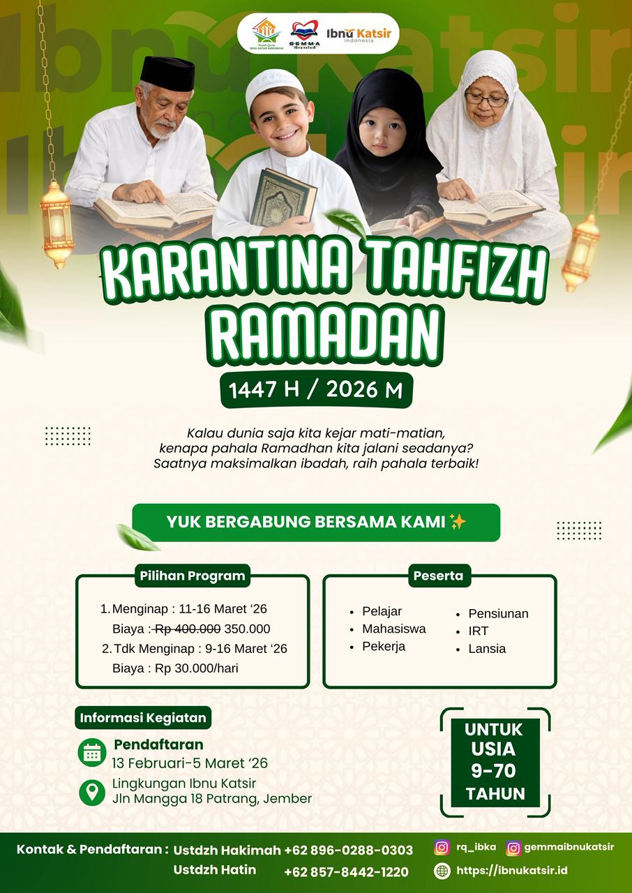 Menjaga Cahaya di Ujung Ramadhan, Siap-Siap KTQ 2026